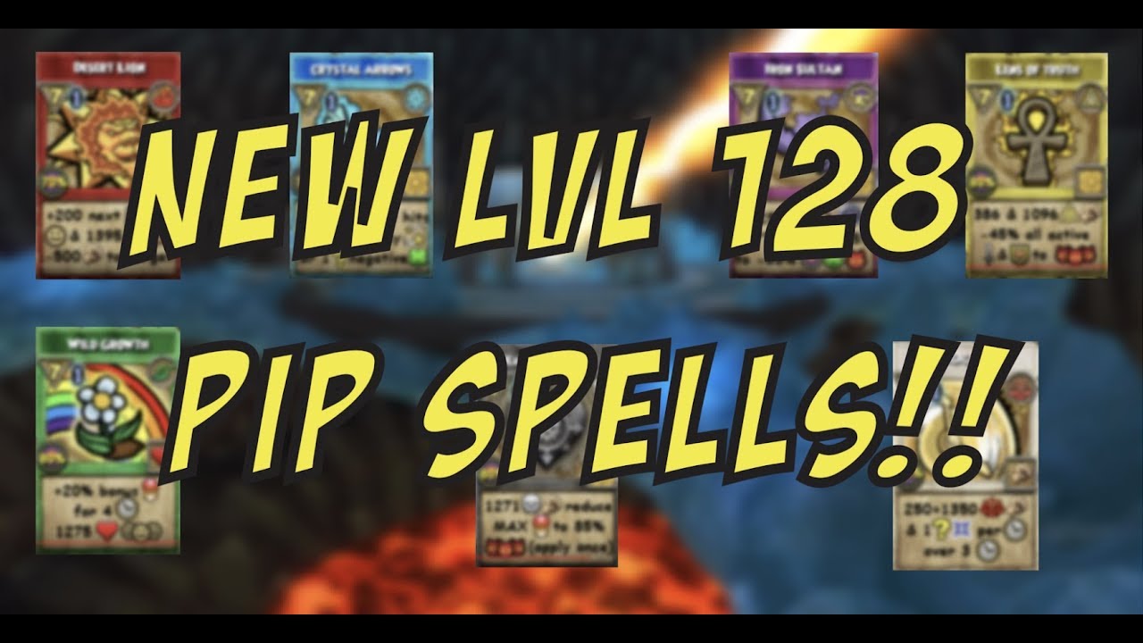 WIZARD101 NEW LEVEL 128 SHADOW PIP SPELLS! Ideas YouTube