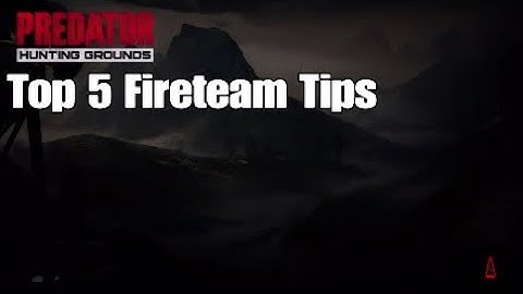 Top 5 Fireteam Tips|Predator Hunting Gounds