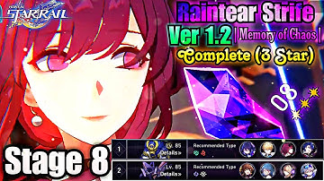 Memory of Chaos Stage 8 Complete F2P (3 Star Full Run) | Honkai: Star Rail [Ver 1.2]