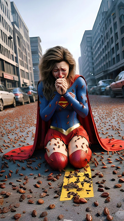 Supergirl! Kutu busuk berbahaya menyerang kota! #shorts #spiderman #marvel #usa
