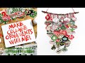 Mixed Media Collage Ornaments | Finished Project