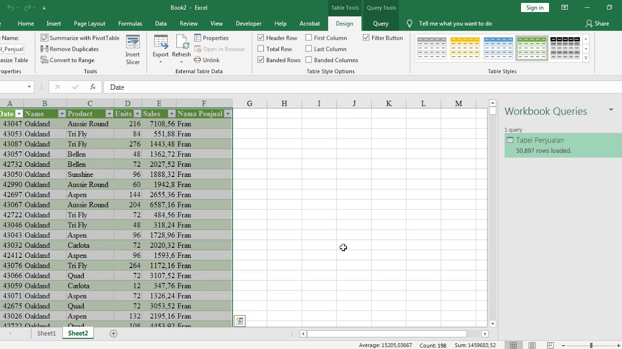 Excel Trik Power Query Menggabungkan Beberapa Sheet Dari Berbagai Data Xls Youtube