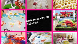 Cartoon characters bedsheets.colourful kids bedsheets. bedsheets.#cartoonbedsheetsforkids