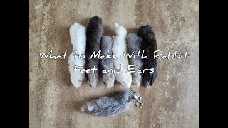 What to Make with Rabbit Feet and Ears | Rabbit Foot Key Chain | Dog Treats