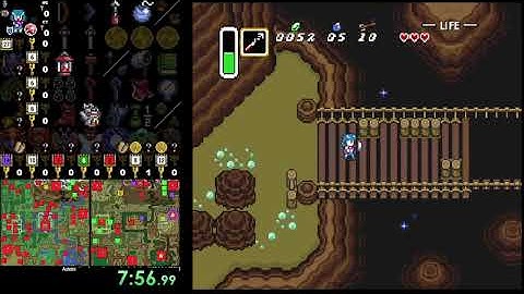 A Link to the Past randomizer: Inverted ad keysanity stepladder race