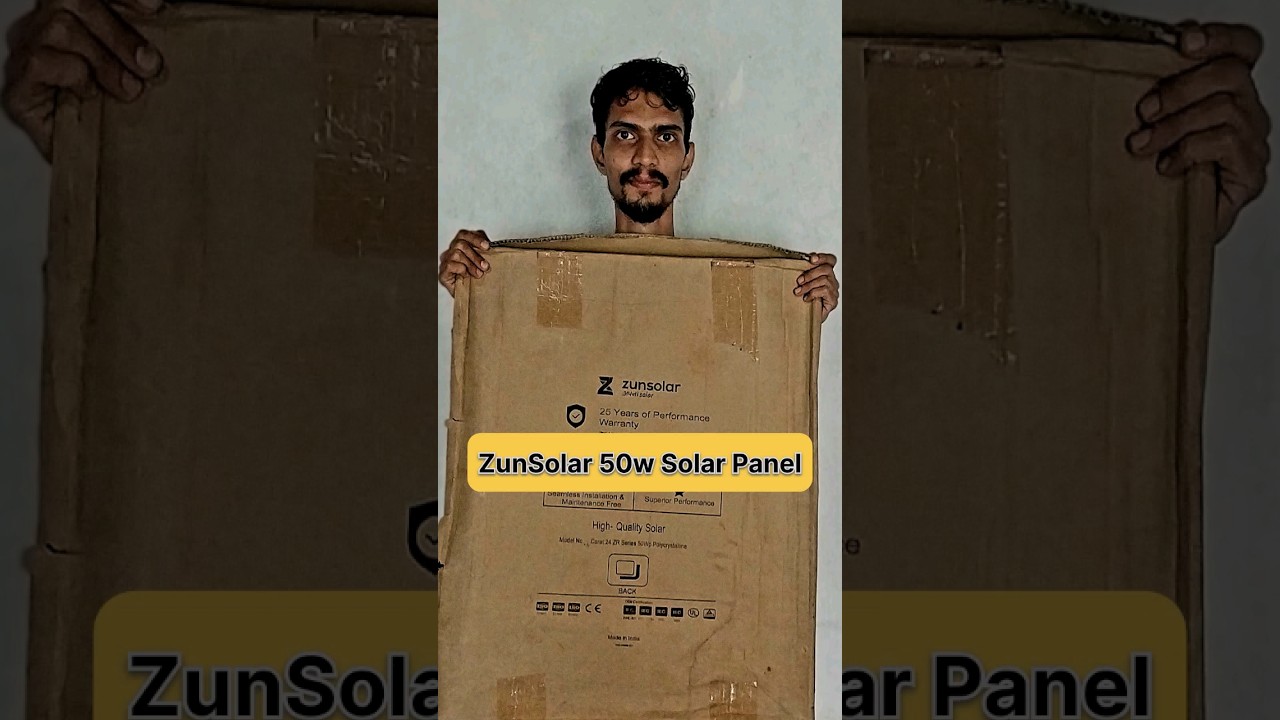 50 Watt Zun Solar Panel 🔥 