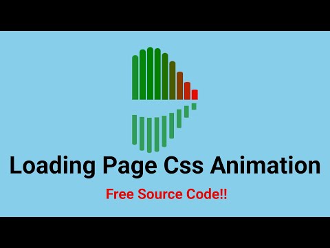 How to make loading page in html and css । CSS animation । Unique Code