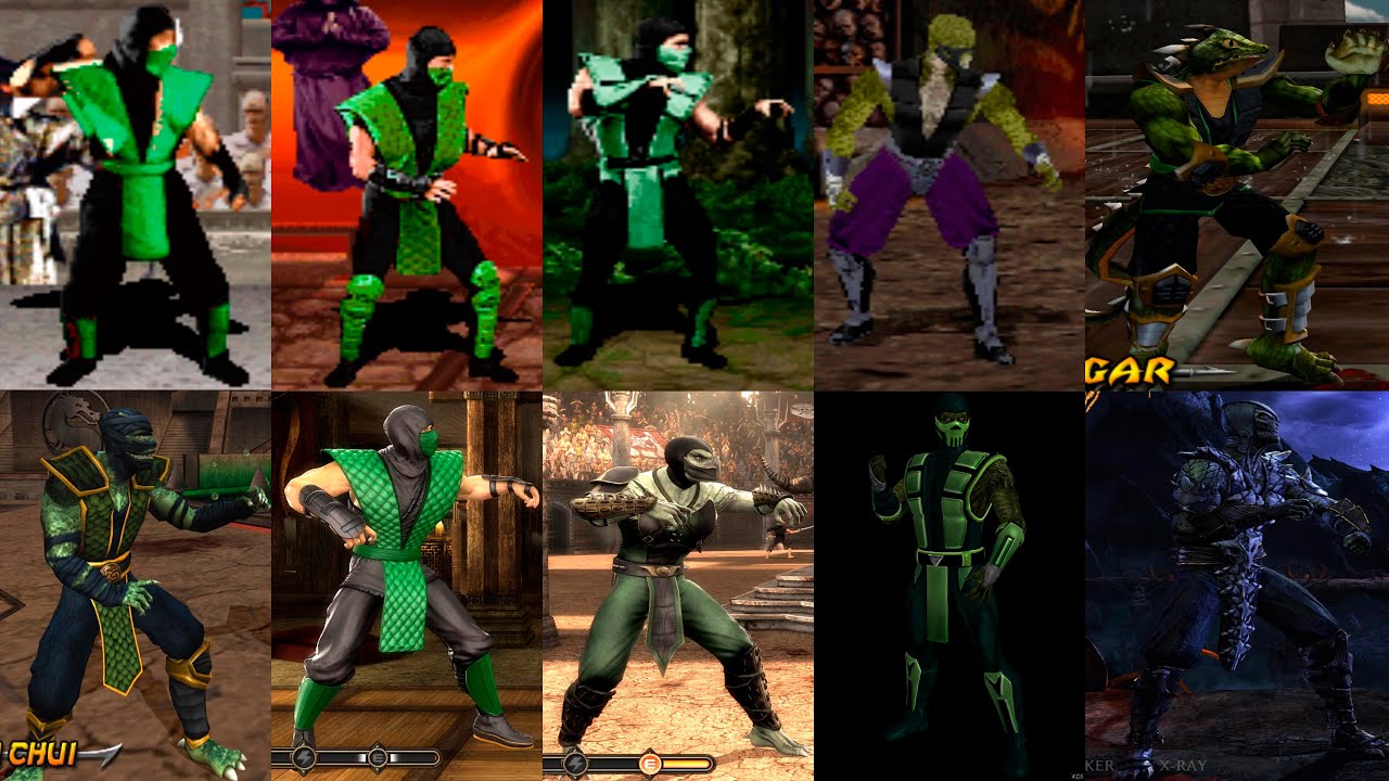 Рептилия против. Рептилия Mortal Kombat 1. Mortal Kombat Reptile Evolution. Mortal Kombat Эволюция. Эволюция мортал комбат 1992-2022.