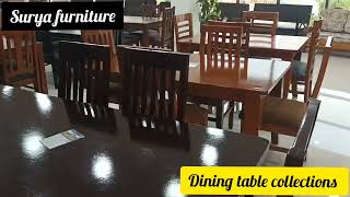 Surya furniture || Hosur & anekal || Dining table collections