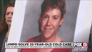 DNA testing helps Las Vegas police solve cold case murder of 14-year-old girl