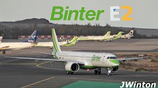 Binter Embraer E195 E2 in action at Gran Canaria Airport