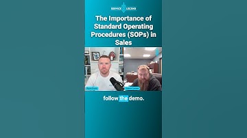 The Importance of Standard Operating Procedures (SOPs) in Sales #shorts