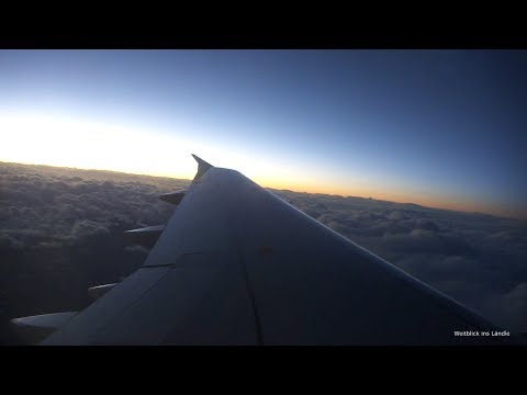 turbulence ✈ jet stream flight over Morocco (A320) - turn on the speaker
