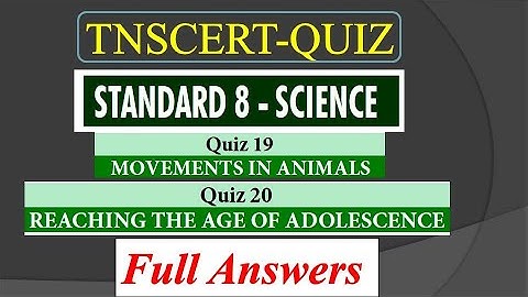8th Science Quiz 19,20 With Answer key|8th Std Science Basic Quiz with answerkey English medium 2021