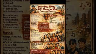Every Day, I Pray A Q's Sloppy Joe Way 祈祷每一天阿Q邋遢乔   Style: Folk-Rap / Djembe Groove Verse 1 Every da