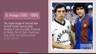 #fcbarcelona #barca #messi here is the list of fc barcelona's top 10
kits all time latest treble (2014 - 2015) johan cruyff era (1973 1974)
... tota...