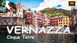 🇮🇹 Cinque Terre in Liguria in Italy - Walking the busy streets of Vernazza - 4K UHD video