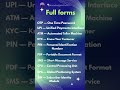 Most Important Full forms you must know today 📖#fullform#gk #ssc#upsc#cgl#uptet#upsi#uppolice#yt