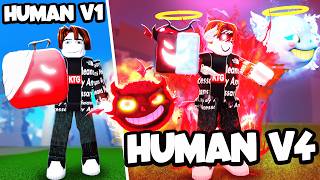 I Awakened Human V4 With Only RED Fruits (Blox Fruits) screenshot 4