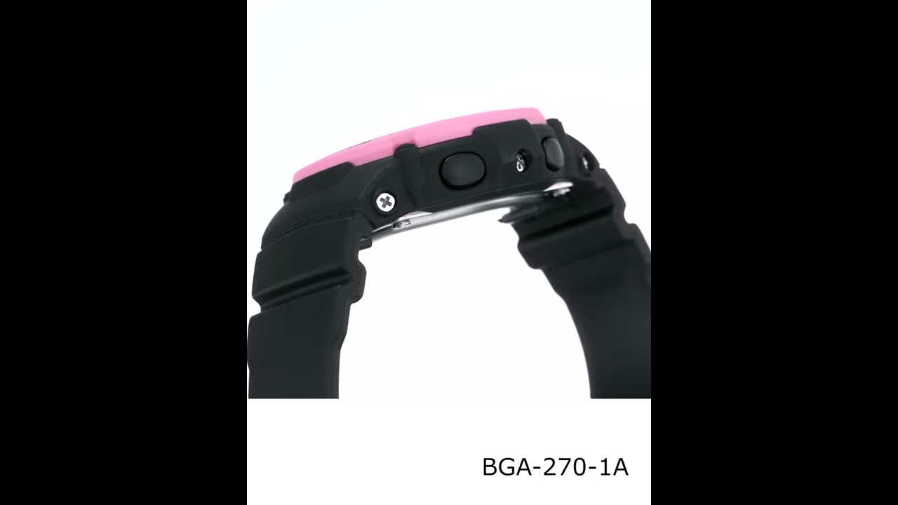 b【新品】CASIO BABY-G　BGA-270-1AJF Rare CASIO Baby-G BGA-270-1AJF Digital Watch Black 1.66inch