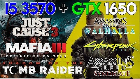 GTX 1650 | I5 3570 | Test in 8 Games | Max Settings | Gameplay Test | FPS Test