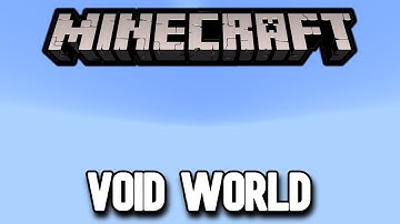 How to Make a Void World in Minecraft Java Edition