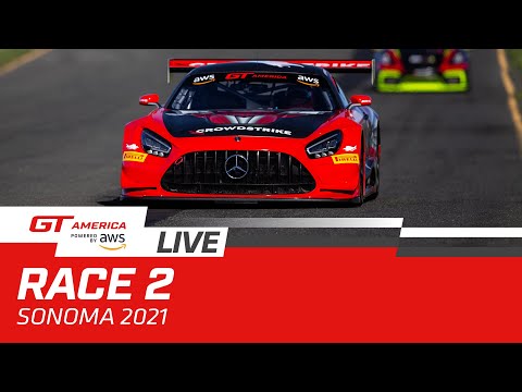 LIVE - SONOMA - RACE 2 - GT AMERICA 2021