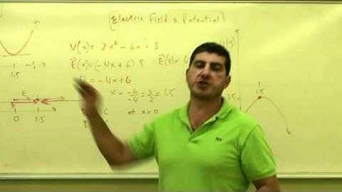 Electric Potential and Field Example 1 Part 2.avi