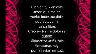 Video thumbnail of "creo en ti   Reik   Lyrics"