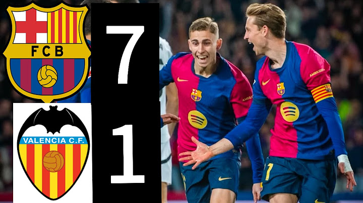 Barcelona vs Valencia 7-1 (Goals & Highlights)