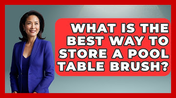 What Is The Best Way To Store A Pool Table Brush? - Billiards Hustlers