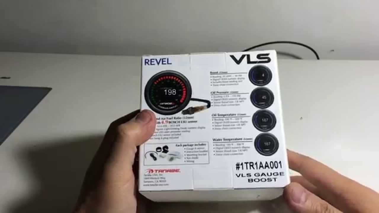 Tanabe Revel VLS Boost Gauge Unboxing and Overview Evo X - YouTube