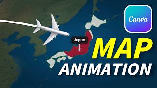 How to Create a Flight Map Animation in Canva | Step-by-Step Tutorial