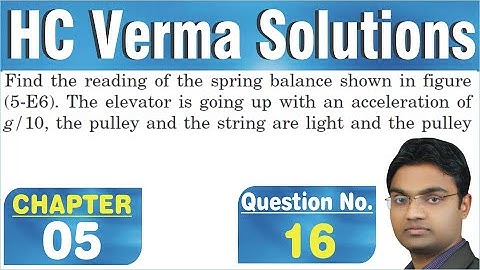 Find the reading of the spring balance shown in figure (5-E6). The elevator is going up with an