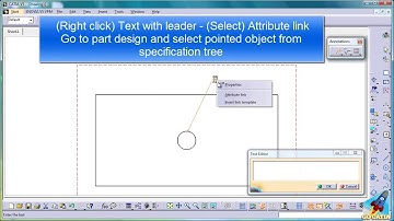 CATIA DRAFTING - Annotations - Attribute Link