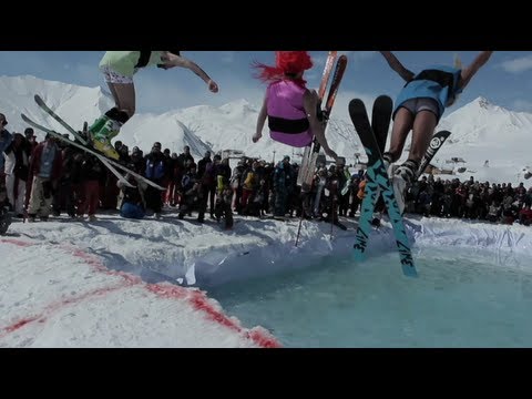 Frozen Pool Jumping Competition - Red Bull Jump and Freeze 2012