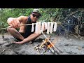 EAT WHAT YOU CATCH - island fishing - cooking on an open fire in a banana leaf on the Beach..  Ep 23