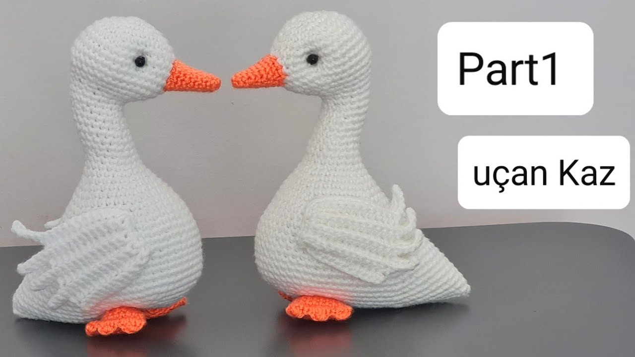 Amigurumi Uçan Kaz Yapımı/ Part1/ENG subtitles on/subtítulos ESPANÕL