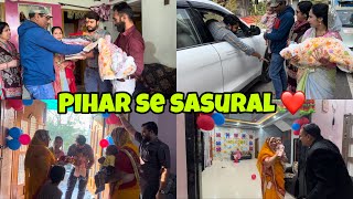 Nana nani ke ghar se ab dada dadi ke ghar taraf❤️hum chale bccho ko leke|amazing welcome by family 