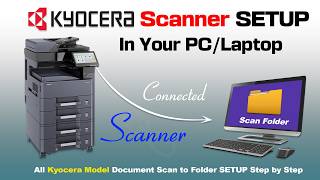 How to Scan Document kyocera Scanner setup folder || mz3200i All Kyocera Model