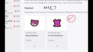 Getting the new fortnite twitch exclusive emoticons (might be rare)