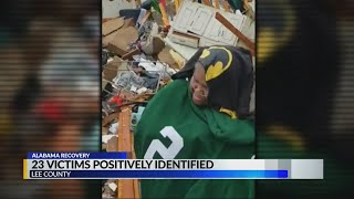 23 victims identified in Lee County tornados