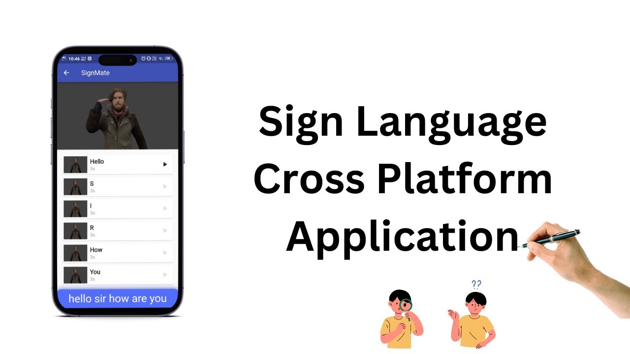 Sign Language Cross Sign Language Cross Platform Application | SignMate | Demo - YouTube