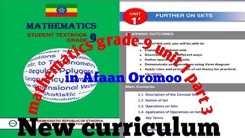 Mathematics grade 9 unit 1