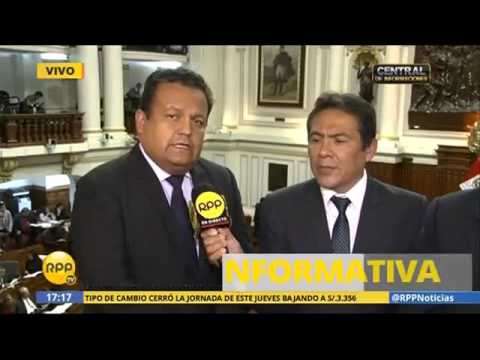 Congresistas José Urquizo y Octavio Salazar se pronuncian sobre blindaje a Wilder Ruiz parlamentarios gobierno de navarra