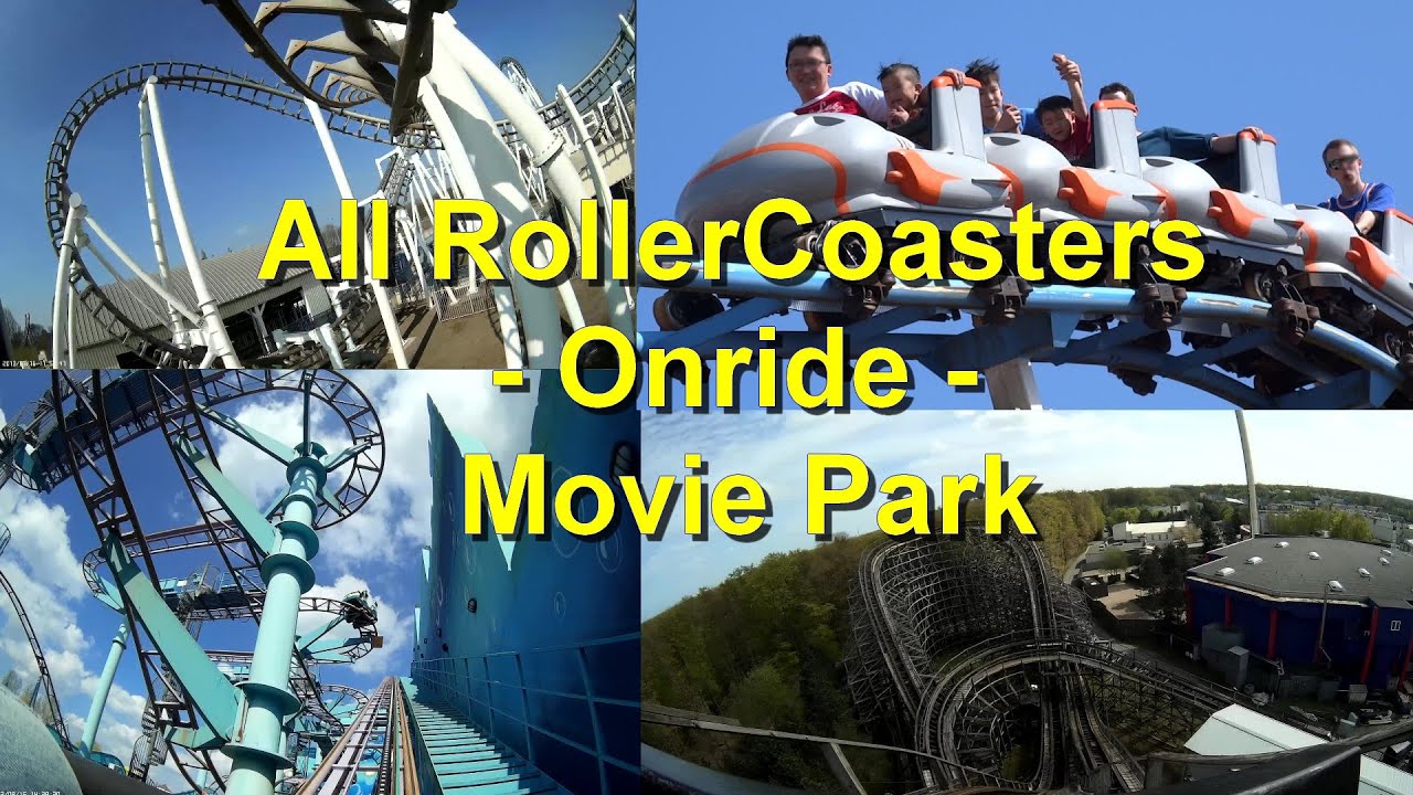 All RollerCoasters Onride Movie Park Germany Alle Achterbahnen