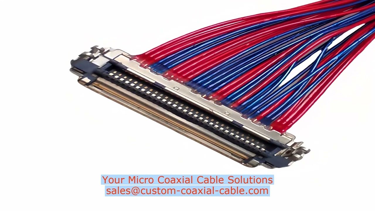 microcoax cable for USB-C Alt Mode video bundled coaxial cable for machine vision MOQ Communication