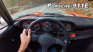 1969 Porsche 911E POV Drive  The Air Cooled Classic 2.0L Flat Six You Need To Hear (Binaural Audio)