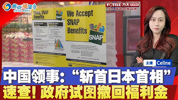 政府试图撤销一些已发放的福利；中国外交官威胁“斩首”高市早苗；川普与叙利亚总统在白宫会晤；美国迎入冬最冷一周；安德鲁王子或“逃往中东”；焦点播报1110