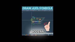 Pro Level Axis Symbol Drawing in AutoCAD | Fast & Simple 🚀 | #autocad | #shorts